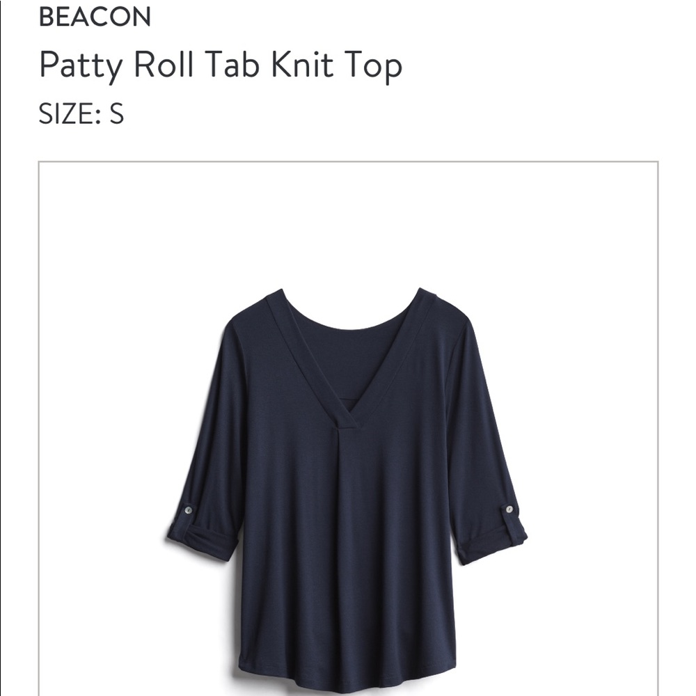 Stitch Fix: Beacon Navy 3/4 sleeve top